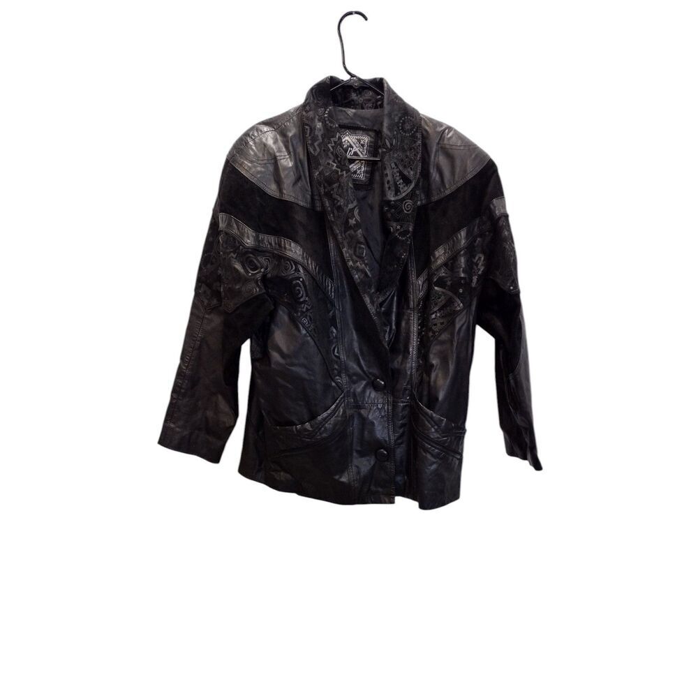 Vintage Preston‎ and York Women's Black Leather Jacket
